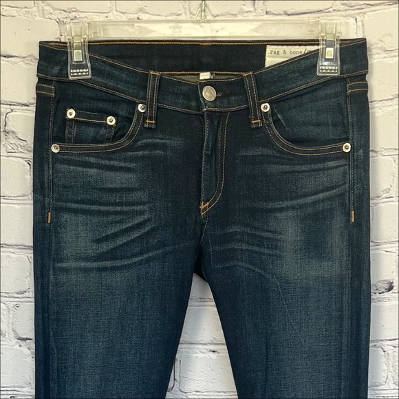 Rag & Bone Distressed Destroyed Skinny Jeans Sz 26 - Picture 2 of 11